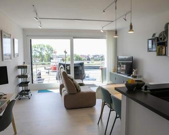 Harbour View Stay - Stylish apartment with stunning views in the marina of Zeebrugge - Zeebruges - Salon