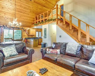 Gore Mountain Cabin Game Room and Fire Pit - North Creek - Living room