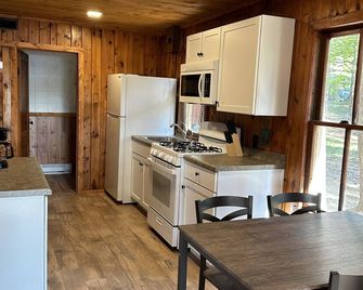 Cozy 2-bedroom cabin on Wisconsin River Chain - 200' from the Beach Bar & Grill - Rhinelander - Kitchen