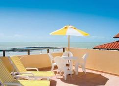 Chalé condomínio beira mar em Zumbi Beach Resort - Rio do Fogo - Varanda