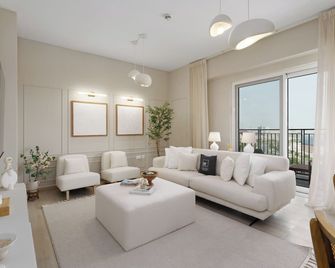 Maison Privee - Charming Retreat with Panoramic Views on Yas Island - Abu Dabi - Sala de estar