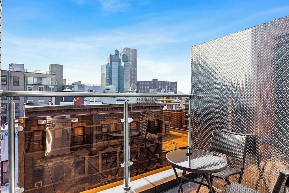 Space Age Soho Penthouse Private Balcony Bbq - Nueva York - Balcón