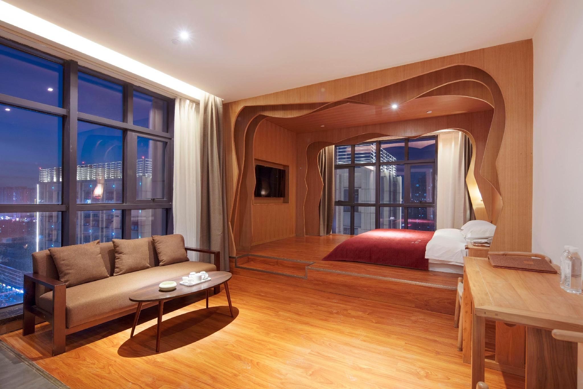 Qianna Hotel(Zhengzhou Erqi Wanda Jingguang Road) - Zhengzhou - Bedroom