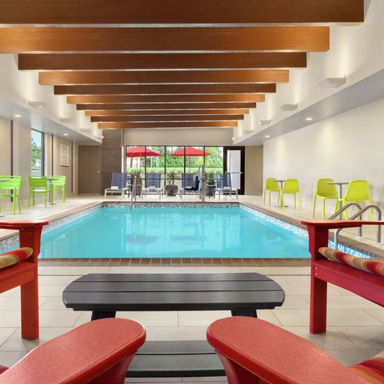Pool view of Home2 Suites by Hilton New Brunswick