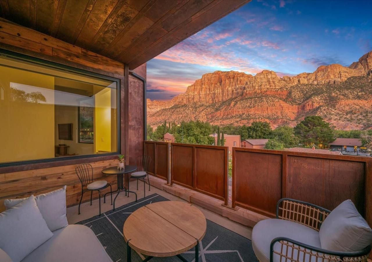 Balcony view of Zion Sage Suites