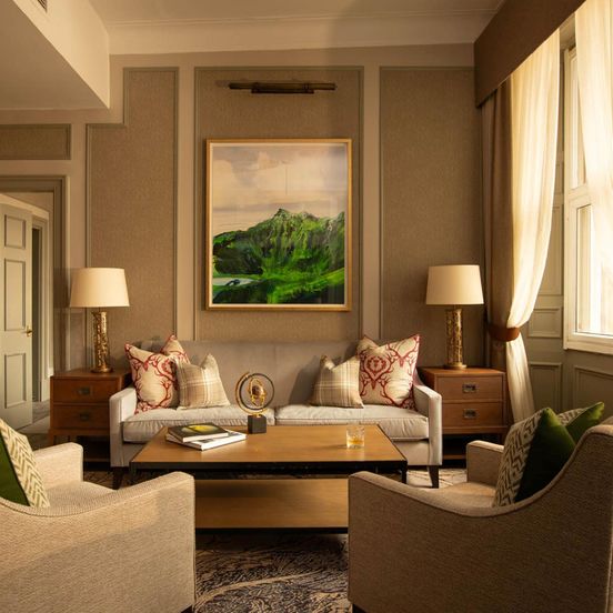 Living room view of Intercontinental Edinburgh The George