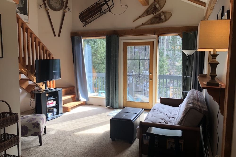 Beautiful Streamside Condo 1-1/2 mi from Taos Ski Valley! - Taos Ski Valley - Sala de estar