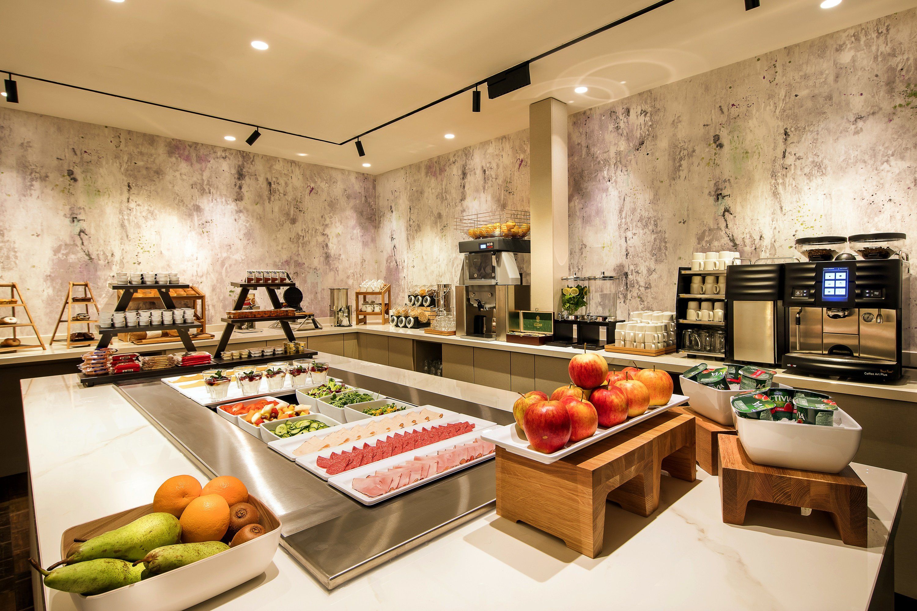 Buffet view of Monet Garden Hotel Amsterdam