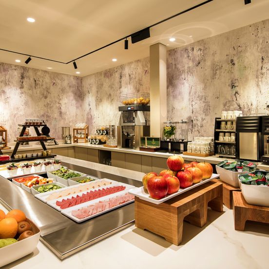 Buffet view of Monet Garden Hotel Amsterdam