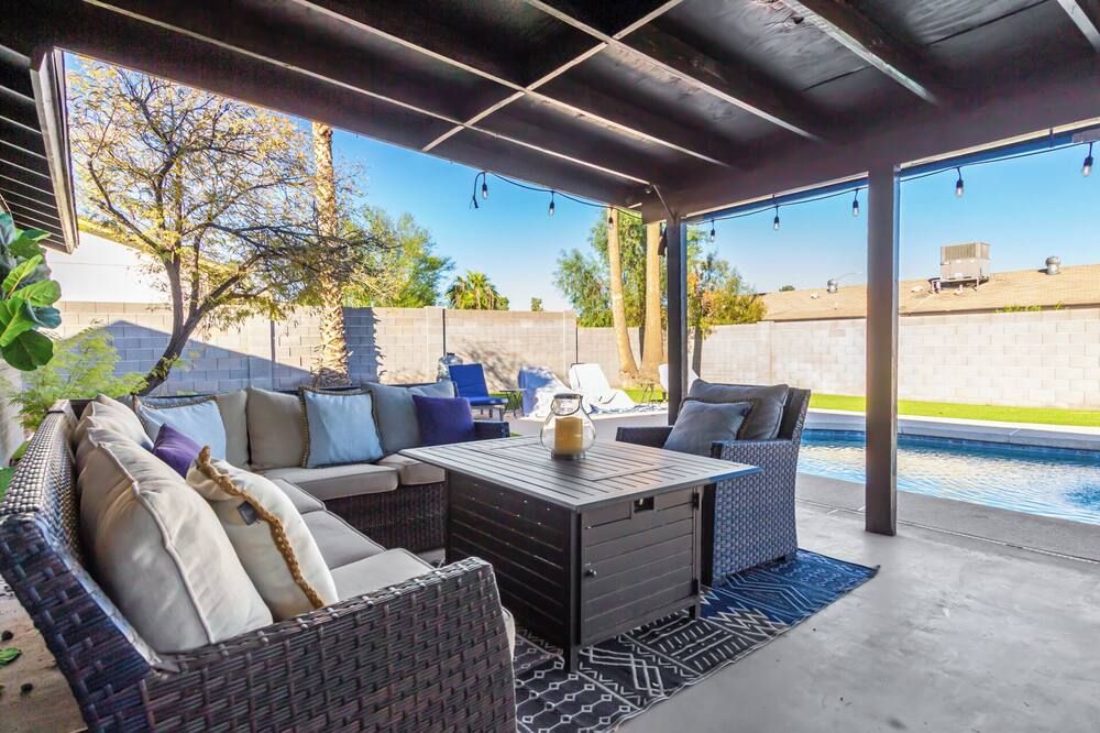 Resort Style 3br 2ba Pool, Hot Tub, Near Waste Mgmt Open And Spring Training - פיניקס - פטיו