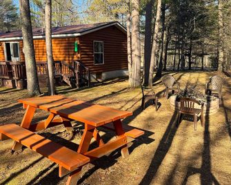 Charming 3-bedroom cabin in lovely Crooked Lake with AC, WiFi, ATV Trails - Crivitz - Patio