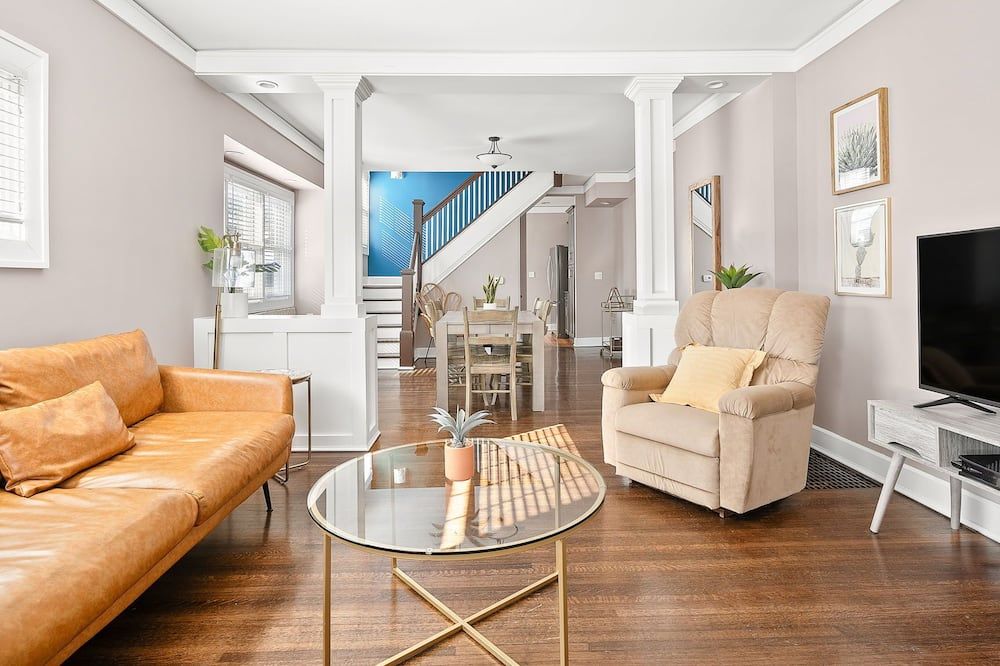 Adorable Broad Ripple Duplex - Indianápolis - Sala de estar