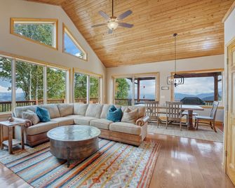 Unbelievable Views, Hot Tub, Fire Pit, Fire Table, Indoor Fireplace - Waynesville - Obývací pokoj