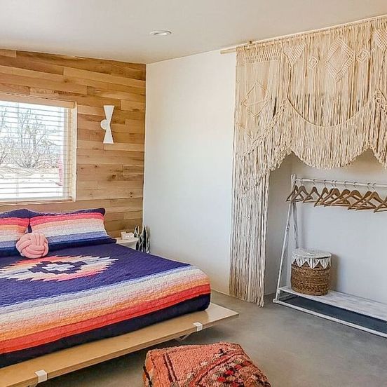 Bedroom view of Serenity Dome House Oasis near Joshua Tree - Heated Pool
