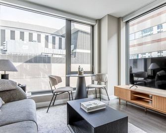 North Station 1br w wd gym nr TD Garden BOS-340A - Boston - Sala de estar