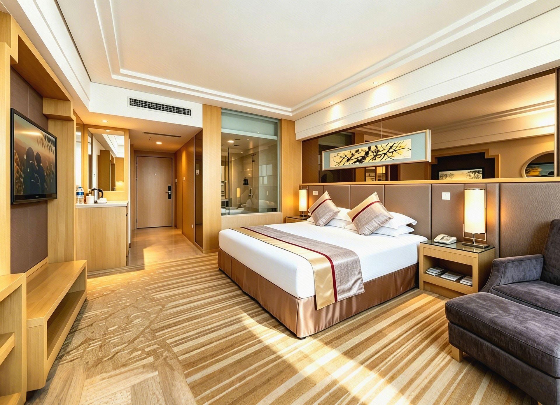 Shuangmenlou Hotel - נאנז'ינג - חדר שינה