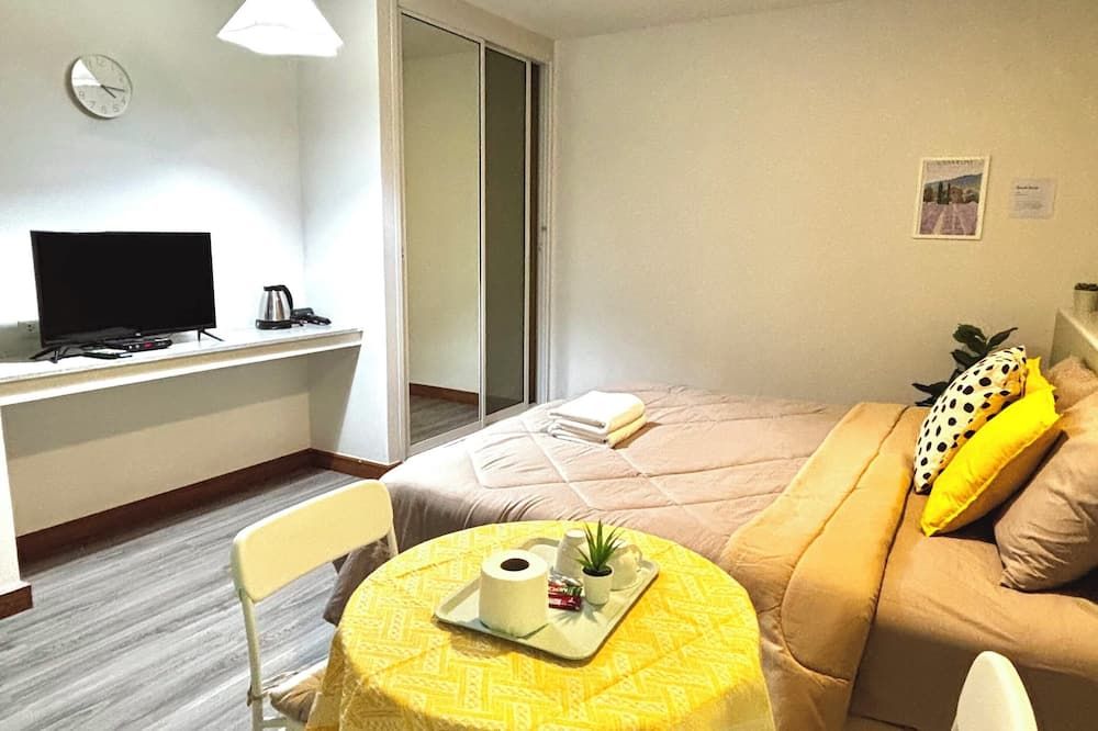Kina's Place 1-bedroom / 1min walk to Fashion Island with Free Wifi Free parking - Bangkok - Slaapkamer