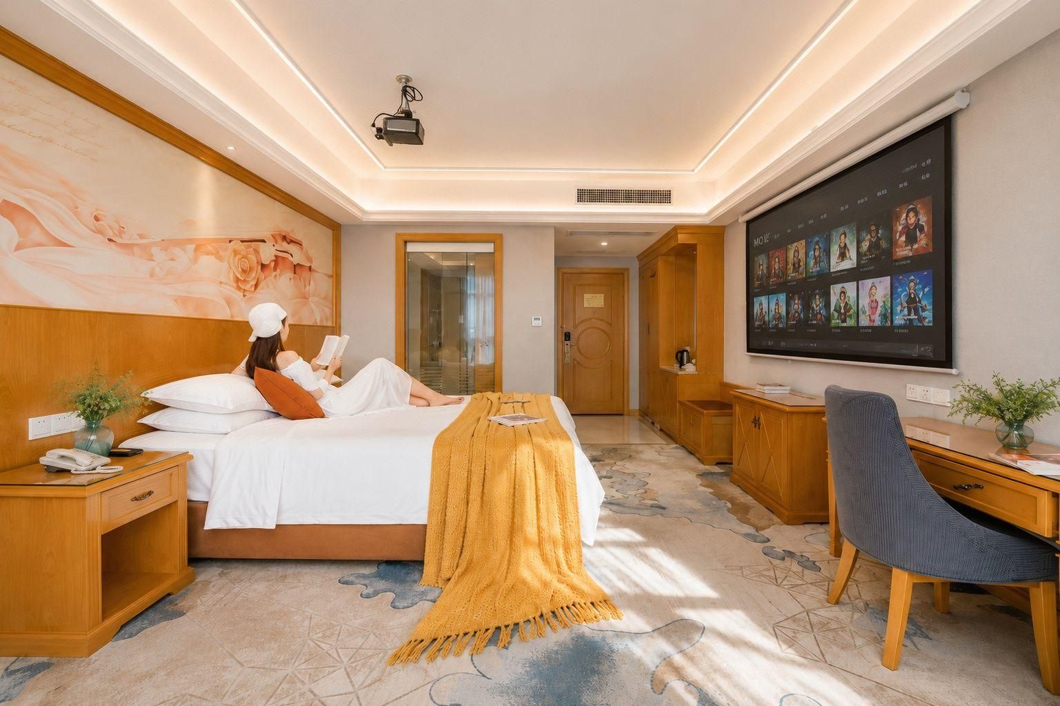 Vienna Classic Hotel Guangzhou Hanyi Changlong Wanbo South Guibiyuan - גואנגג'ואו - חדר שינה