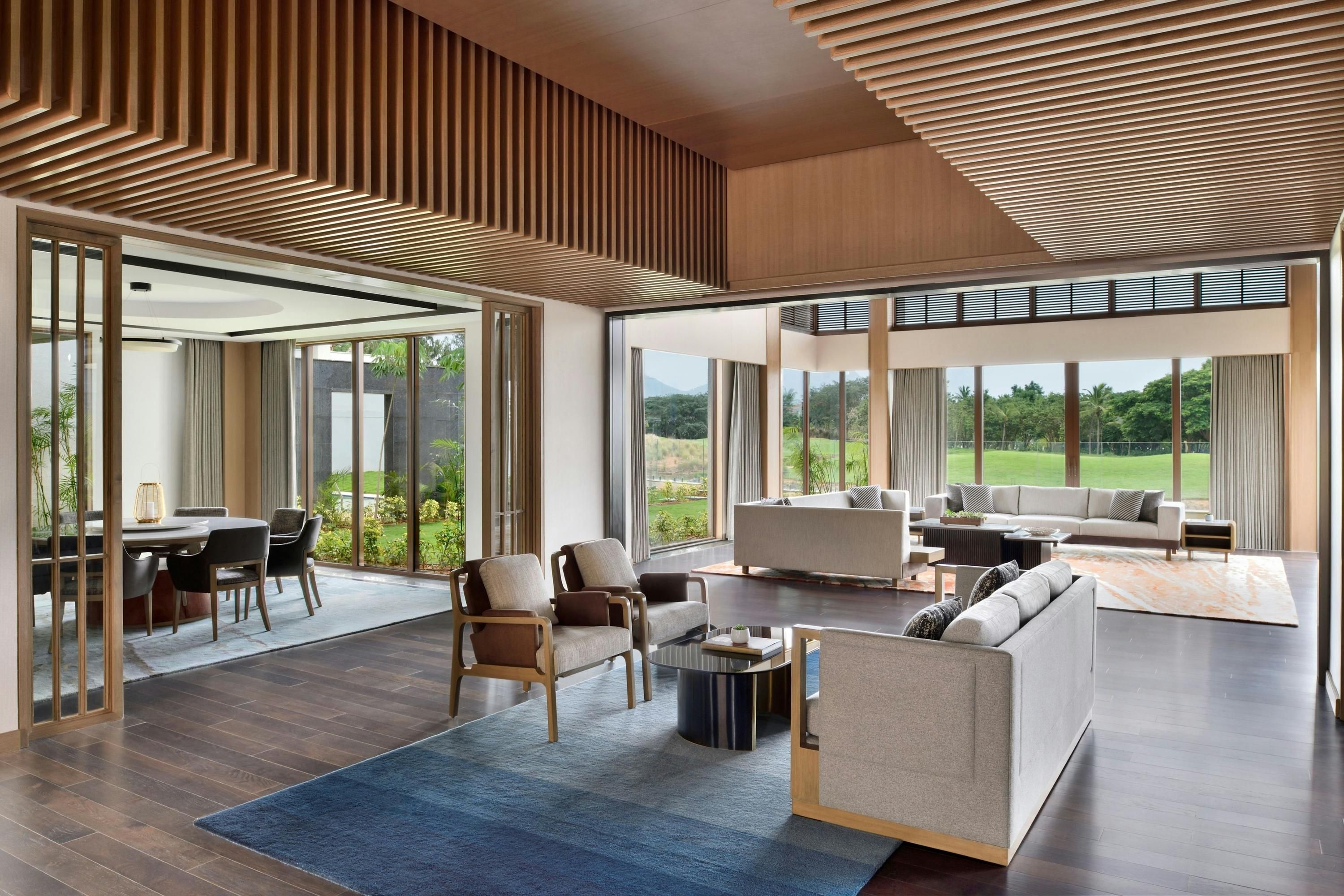 JW Marriott Hotel Bengaluru Prestige Golfshire Resort & Spa - באנגאלור - סלון