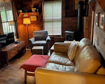 Sweet vintage cottage on Mountain View Lake, 2024 updates, next to Lake Sunapee - Sunapee - Living room