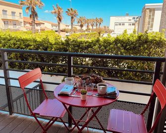 Grand std Neuf 1ere Ligne. Clim, Parking Privé - Palavas-les-Flots - Balkon