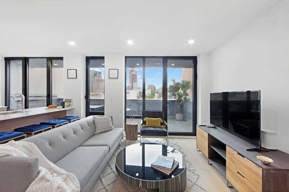 149bk-501 New Prime Greenpoint 2br Wd In - بروكلين - غرفة معيشة