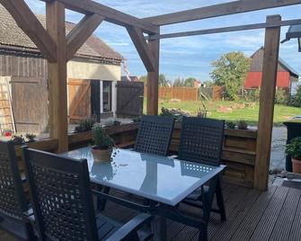 Inexpensive vacation apartment no. 1 of 2 at the beautiful Schlabendorfer See | Spreewald - Luckau - Patio