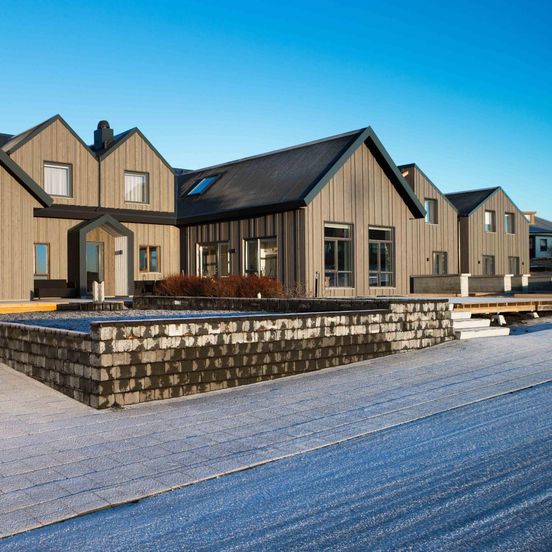 Building view of Hotel Berg by Keflavik Airport
