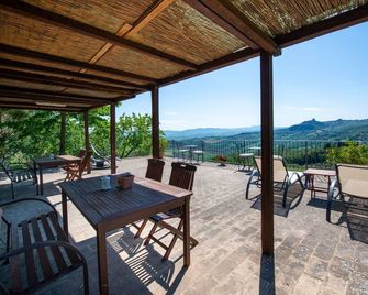 Farmhouse Il Poderuccio With Views Of The Val D'orcia, For Families - Castiglione d'Orcia - Balcón