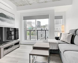 3 1/2 Ultramodern - In the heart of Quebec City, a stone's throw from Old Quebec - Québec City - Living room