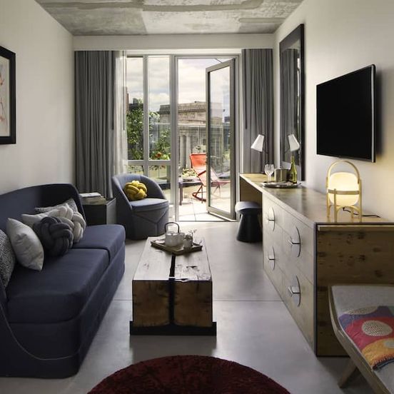 Living room view of Hotel 50 Bowery, Part Of Jdv By Hyatt