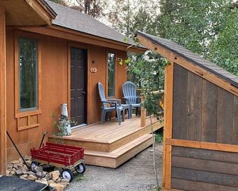 Rustic guest cabin set in the high country between Telluride and Ridgway - Placerville - Patio