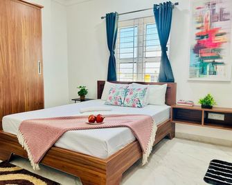 Olive Serviced Apartments Btm Layout - Бангалор - Спальня
