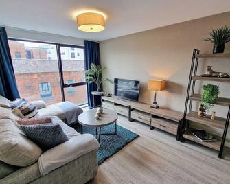 City SuperHost Stunning 2 bed in Ancoats - Mánchester - Sala de estar