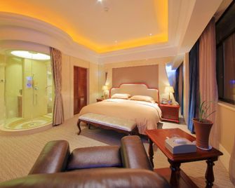 Fudu Hotel (Geshan Road Light Rail Station Store of Dongyang Yintai Shopping Mall) - Jinhua - Bedroom