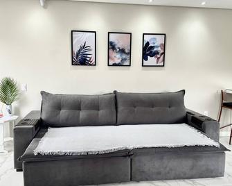 Apto Loft Novo - Porto Belo - 5 min a pé da praia - Porto Belo - Sala de estar