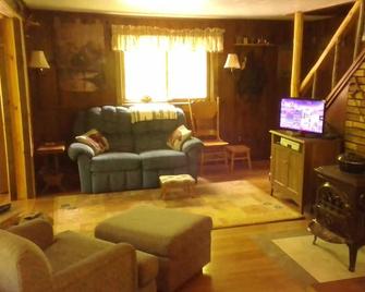 Nice Fully Furnished Quiet Adirondack Camp \'Uncas Road Cabin In The Forest\' - Inlet - Living room
