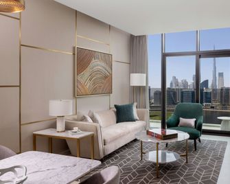 InterContinental Residences Dubai Business Bay, an IHG Hotel - Dubai - Living room