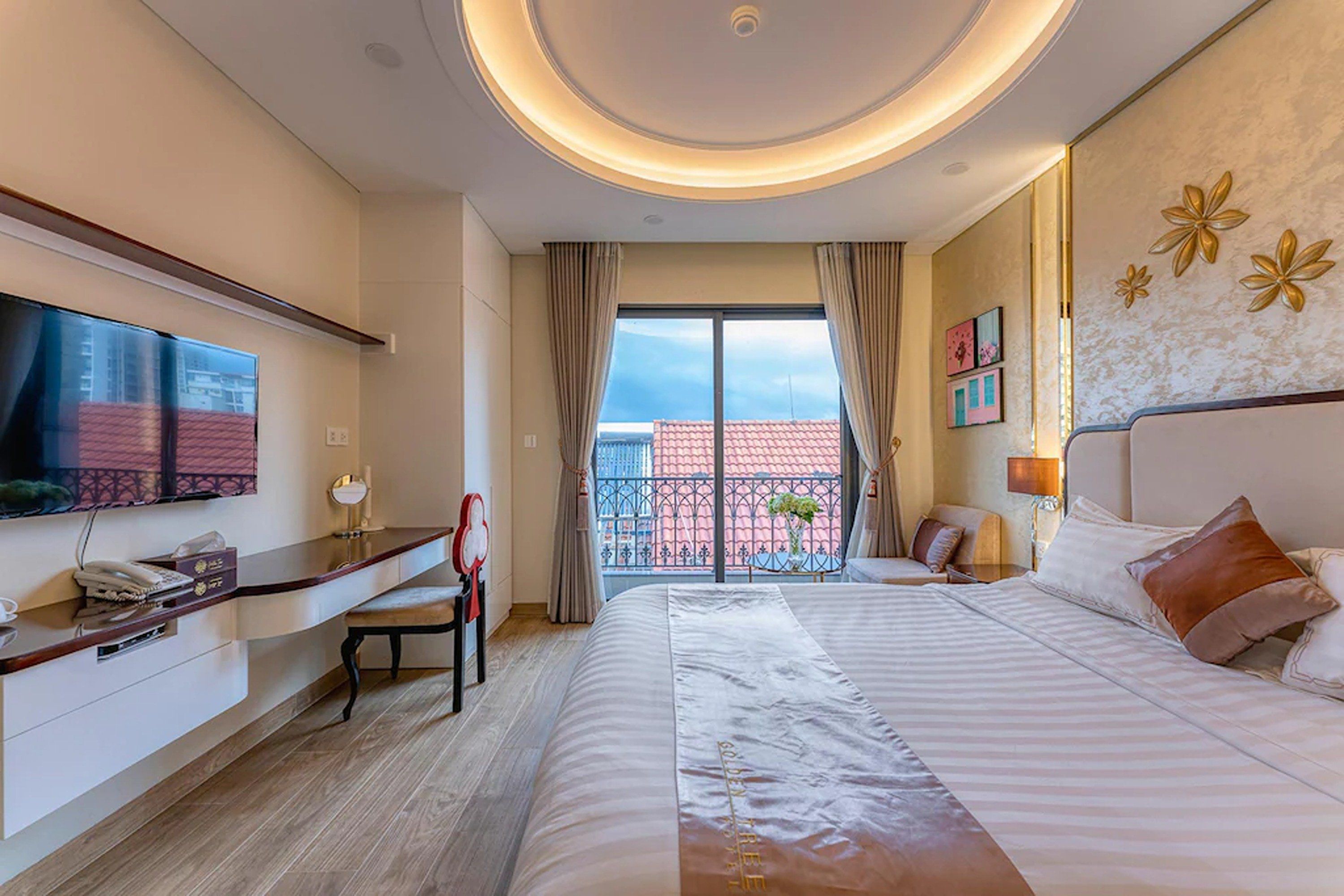 جولدن تري هوتل آند أبارتمنت - هوتشي مين سيتي - غرفة نوم