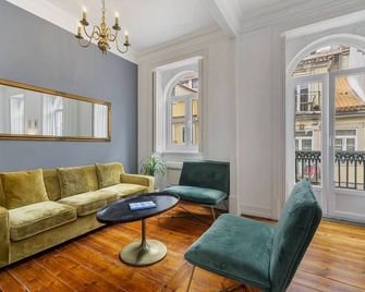 WHome Central 1-Bed w/ River Views great for D Nomads & R Workers - Lisboa - Sala de estar