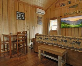 Couple Retreat Cabin-near Smoky Mountain Railroad-Hot Tub - Bryson City - Living room