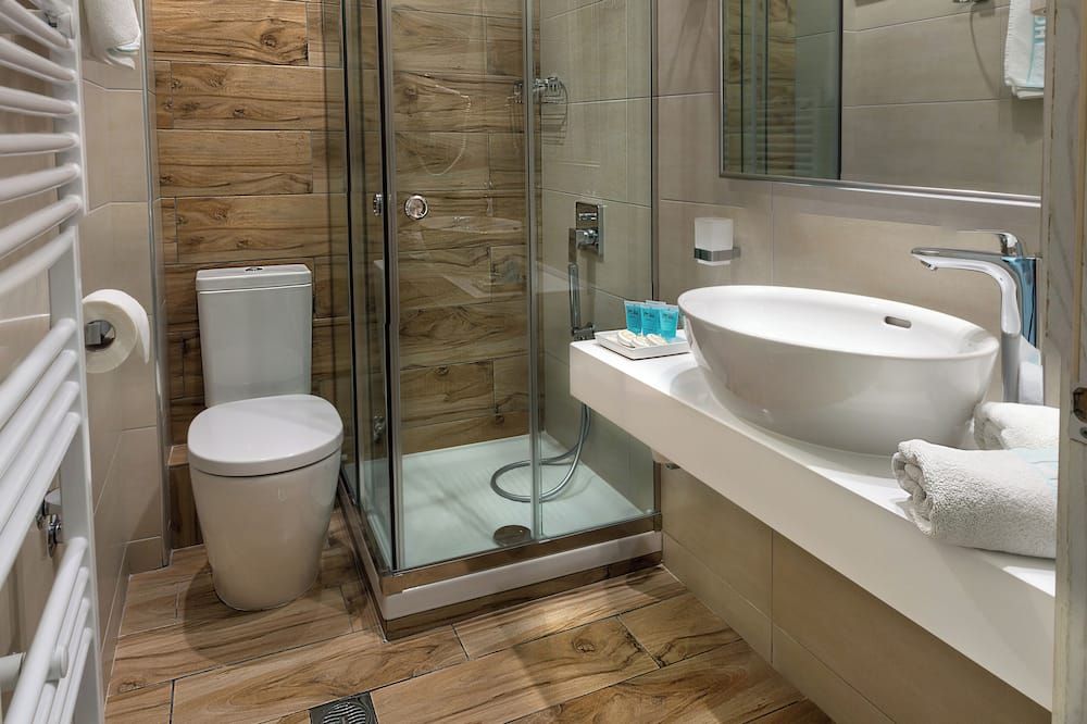 Hotel Strass - Paralia - חדר רחצה