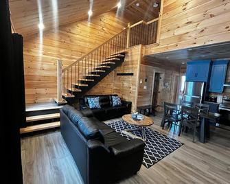 Sunset Chalet # 3: Super Chalet 4 Bedrooms Sleeps 8, 2 Full Bathrooms-Kitchen - Deer Lake - Wohnzimmer