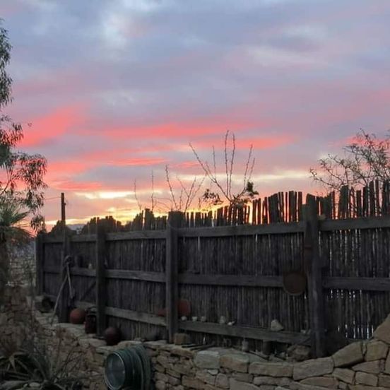 Outdoors view view of Casa Mariposa: Restored Rock Ruin in Ghost Town