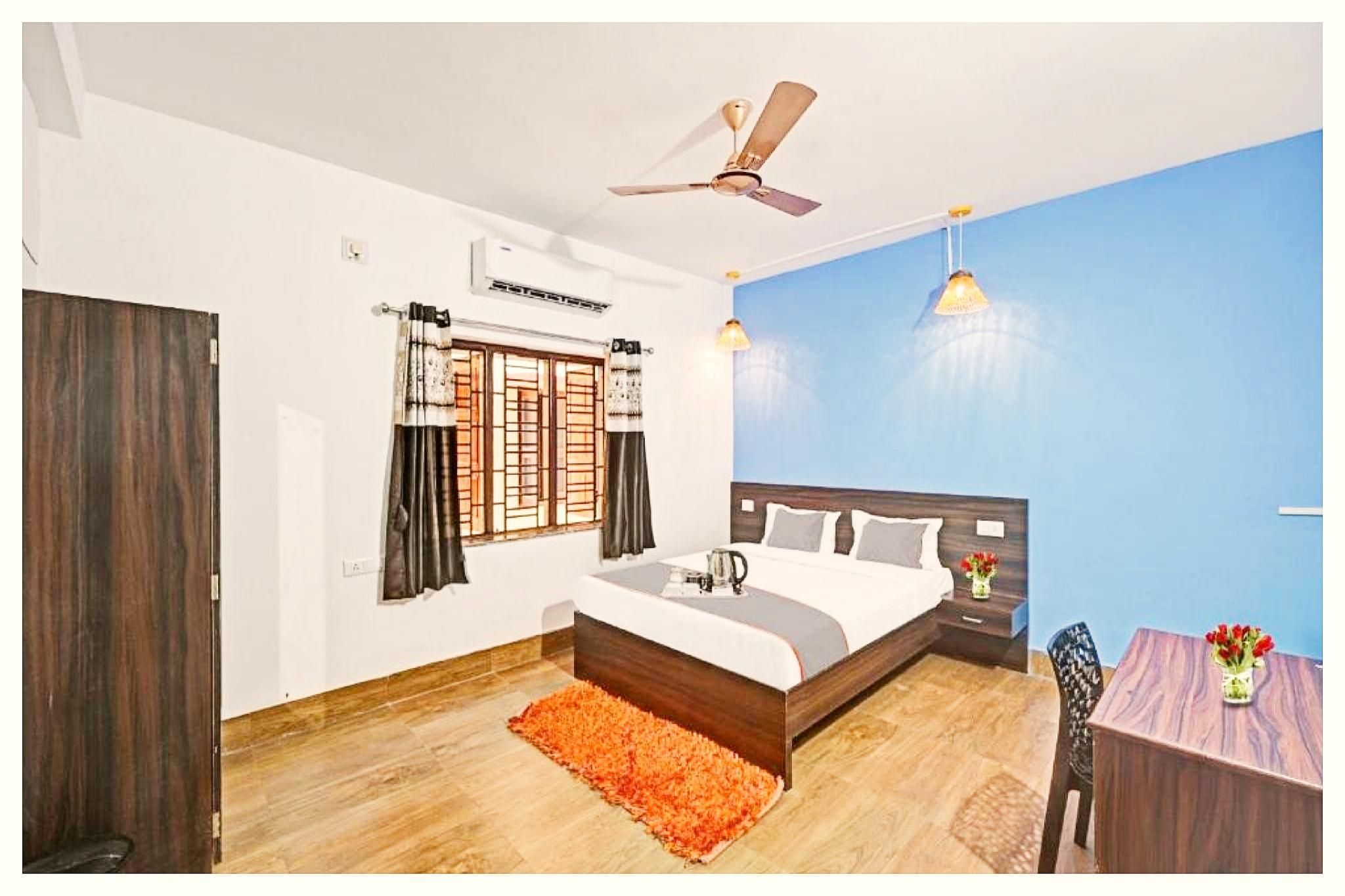 Goroomgo Madison Blue Bhubaneswar - בובנשוואר - חדר שינה
