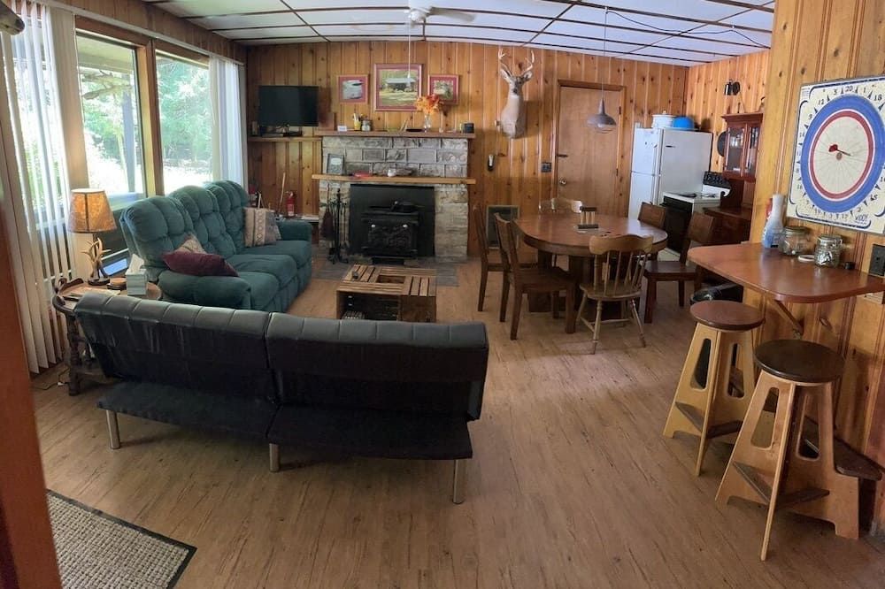 Fantastic 2-bedroom cabin in Black Moshannon State Park. Only 20 mins from PSU! - Philipsburg - Sala de estar