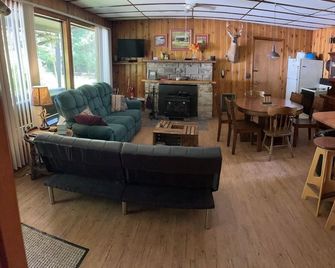 Fantastic 2-bedroom cabin in Black Moshannon State Park. Only 20 mins from PSU! - Philipsburg - Sala de estar