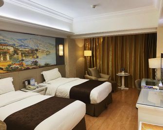 Tianshui Jinsha Hotel (Tianshui Station Commercial Street Pedestrian Street Branch) - Tianshui - Bedroom