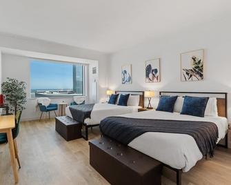 Beachfront Double Queen Hotel Cozysuite - אטלנטיק סיטי - חדר שינה