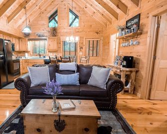 The Blissful Bear Cabin Creekside treehouse w/fireplace STR Host Lic #: 002252 - Ellijay - Sala de estar